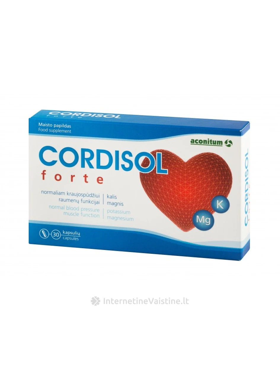 CORDISOL FORTE KAPS. N30 | internetinevaistine.lt
