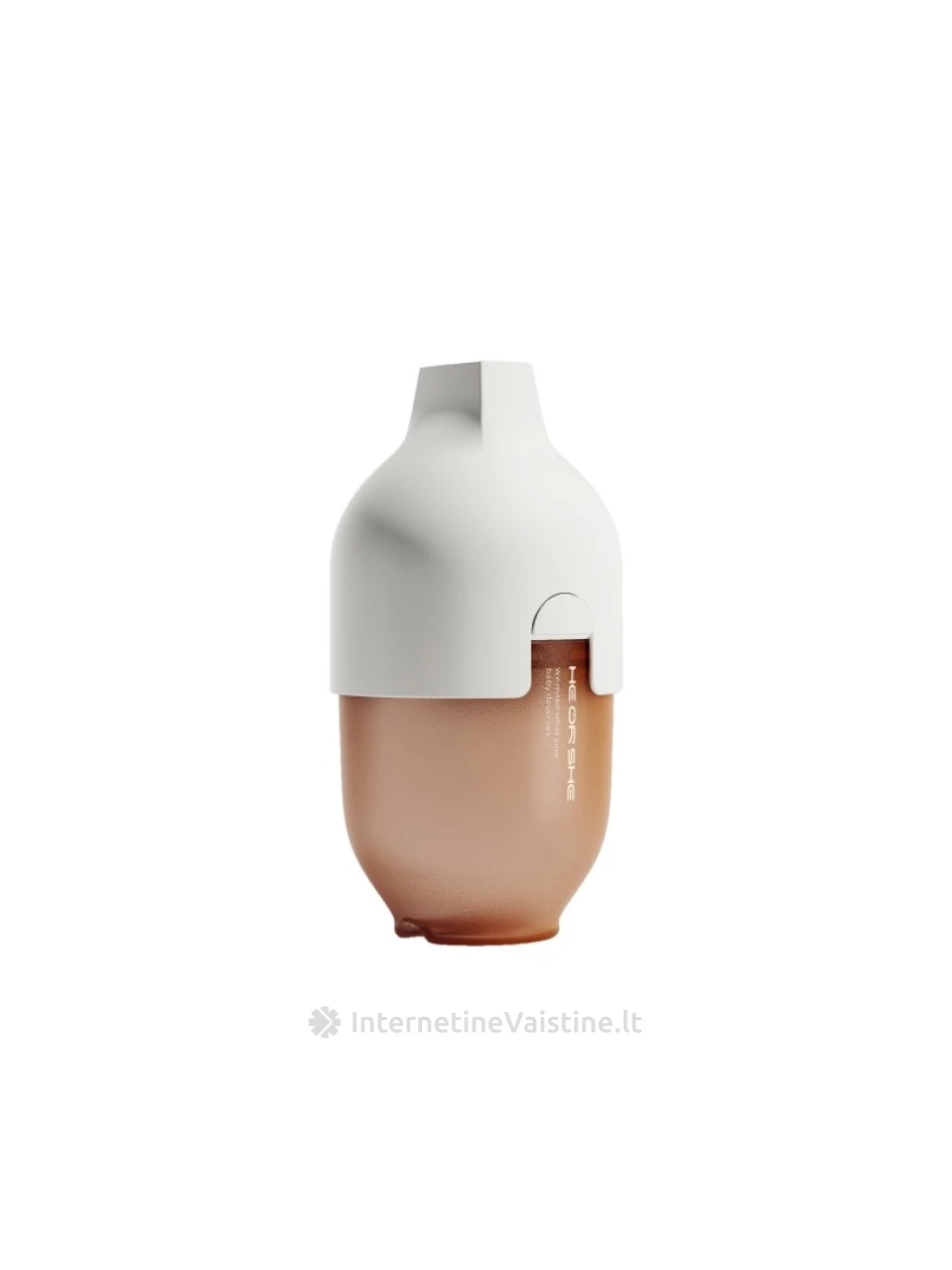 HEORSHE Ultra Wide Neck buteliukas 240 ml 6+ mėn. WHITE, N1 | internetinevaistine.lt