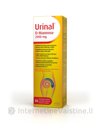 WALMARK URINAL D-Mannose 2000mg šnypščiančiųjų. tab. N14 | internetinevaistine.lt
