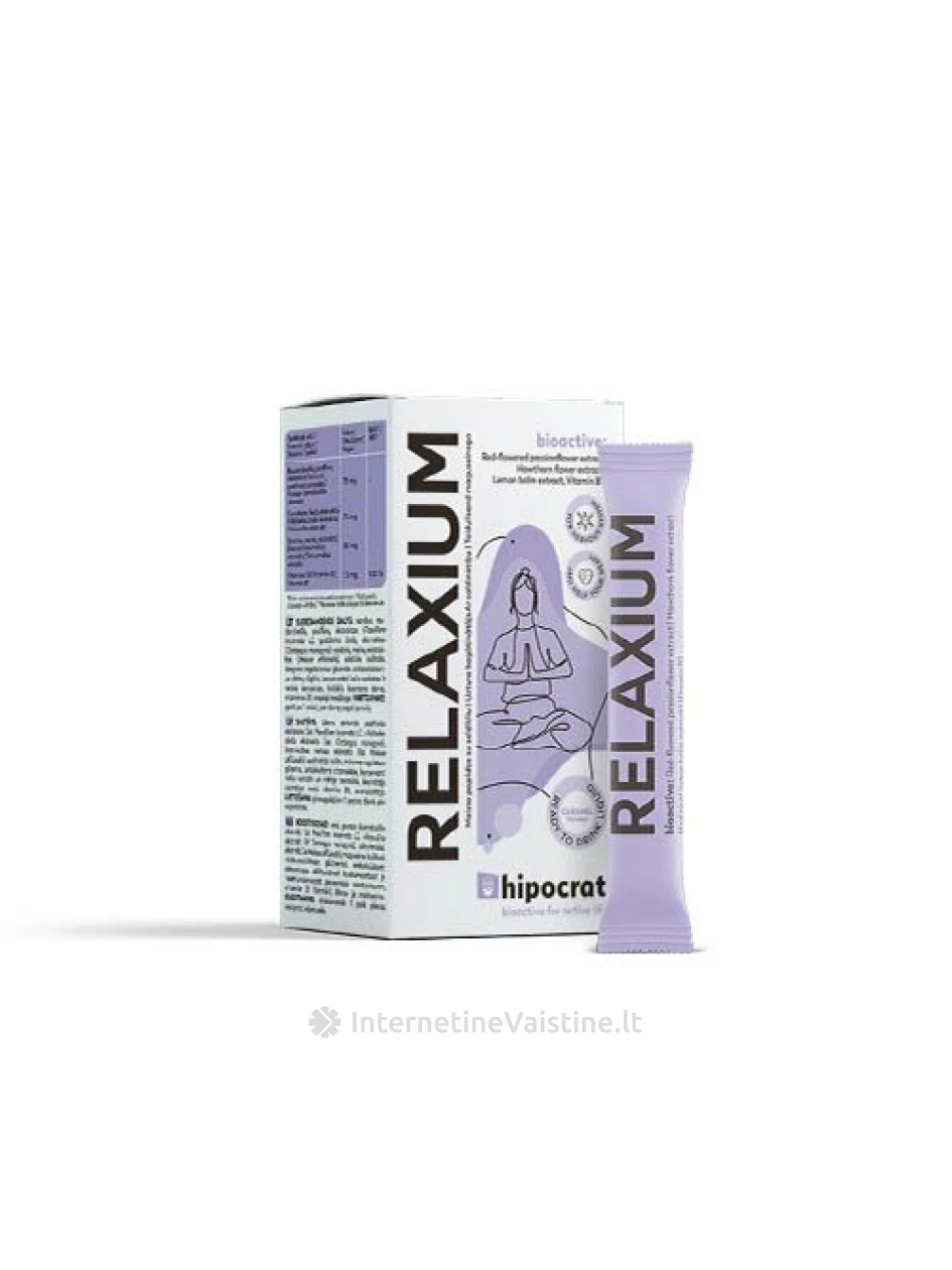HIPOCRAT Relaxium ger. tirp. N10, 10 vnt. | internetinevaistine.lt