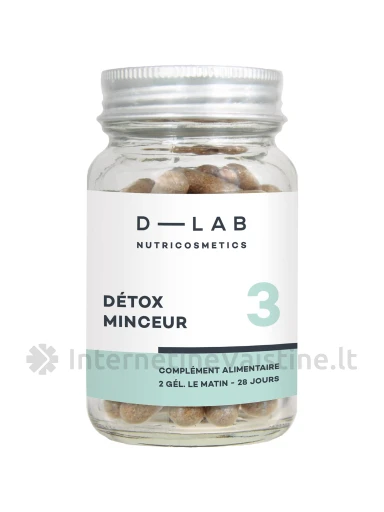 D-LAB Nutricosmetics – Maisto papildas lieknėjimo detoksikacijai “Détox Minceur”, N1 | internetinevaistine.lt