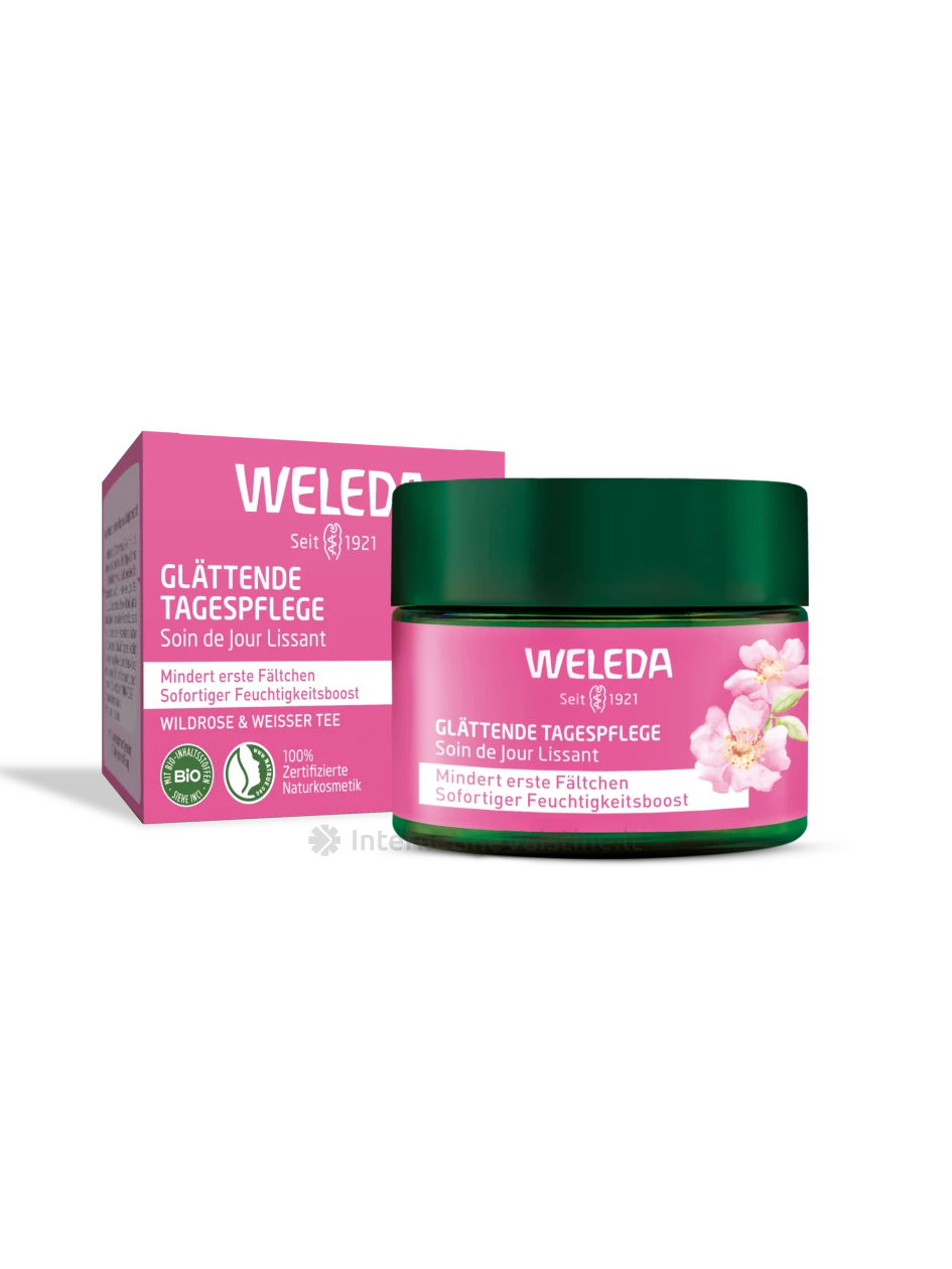 WELEDA Wild Rose/White Tea kremas veidui dieninis, 40 ml | internetinevaistine.lt