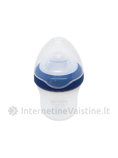 MOTHER-K buteliukas maitinimo silikoniniai 180ml  (mėlynas), Vnt | internetinevaistine.lt
