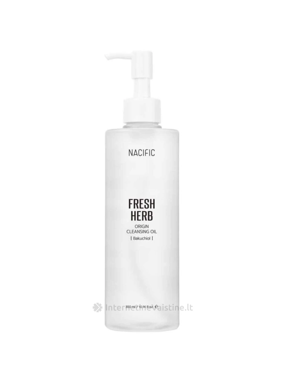 NACIFIC Fresh Herb Origin Cleansing Oil Bakuchiol valomasis aliejus su bakučioliu, 300 m | internetinevaistine.lt
