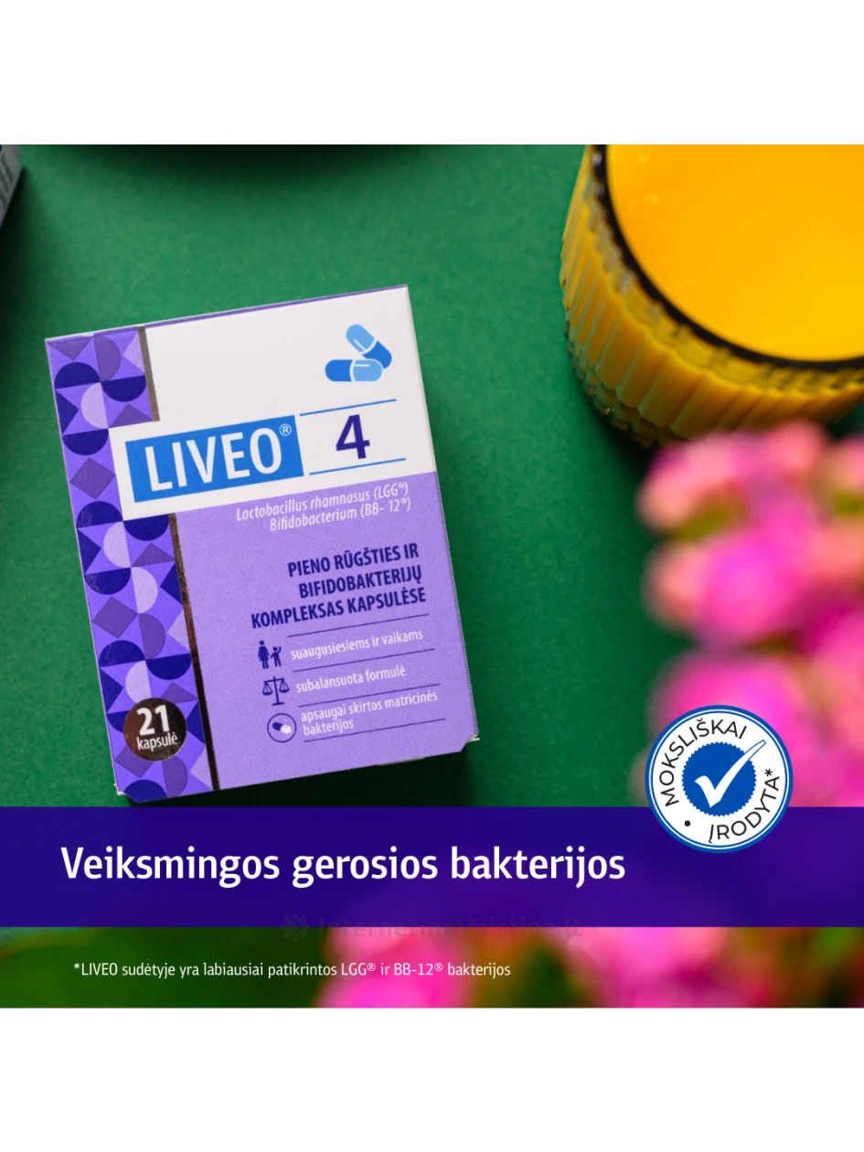 LIVEO® 4, 21 kapsulių, 21 kapsulių | internetinevaistine.lt