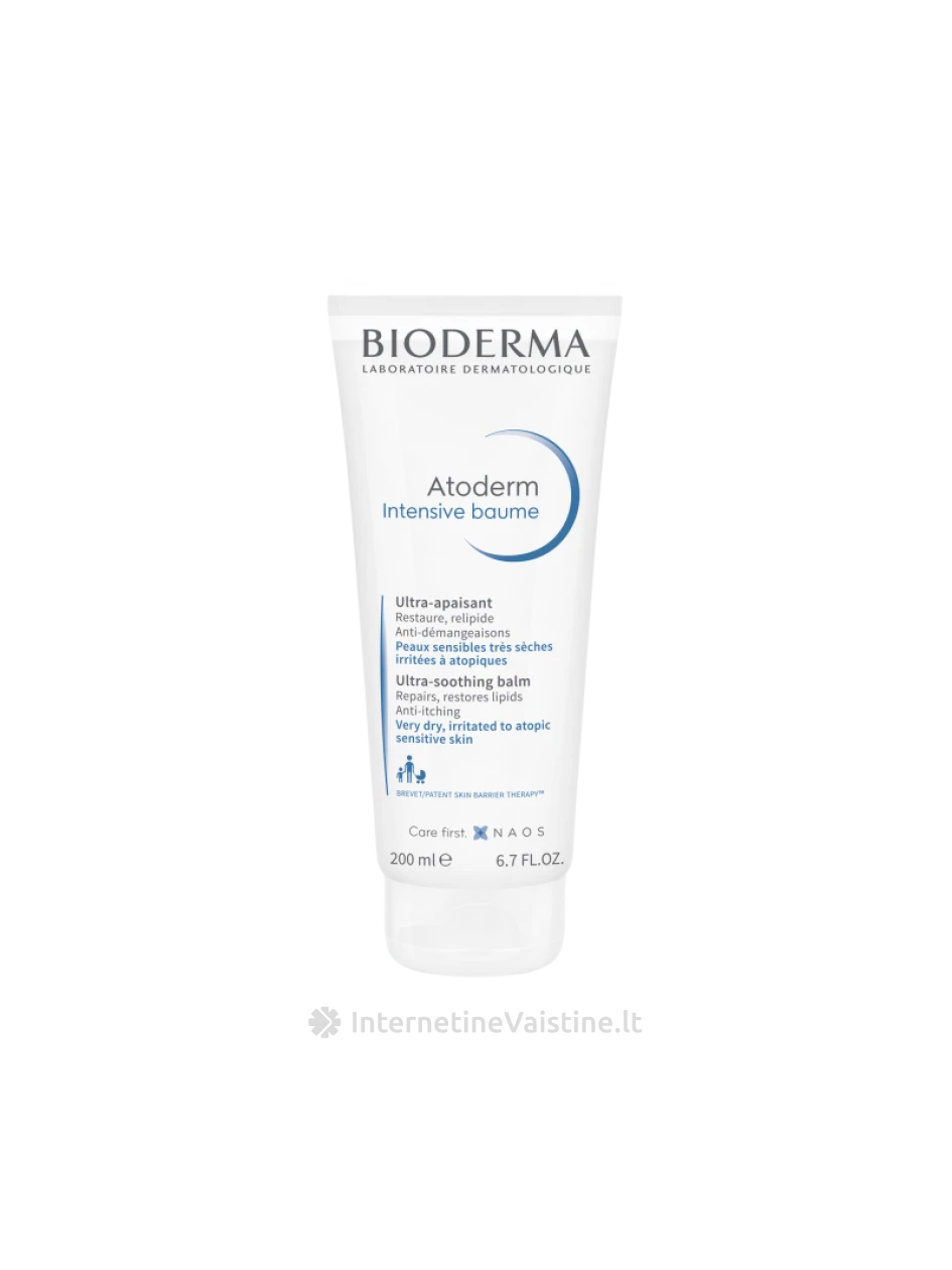 ATODERM INTENSIVE BAUME kremas emolientas s/atop. odai, 200 ml, N1 | internetinevaistine.lt