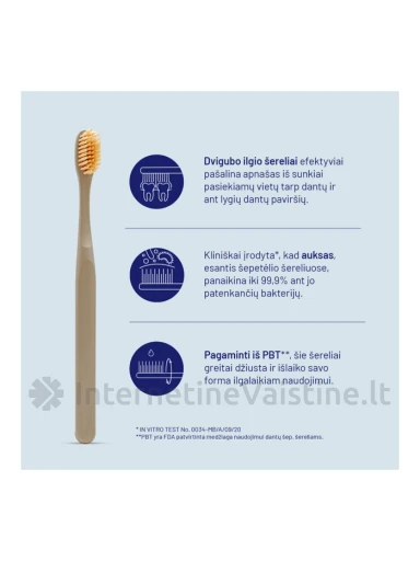 ROYAL DENTA dantų šepetėlių rinkinys GOLD SOFT MODERN, 4 vnt. | internetinevaistine.lt