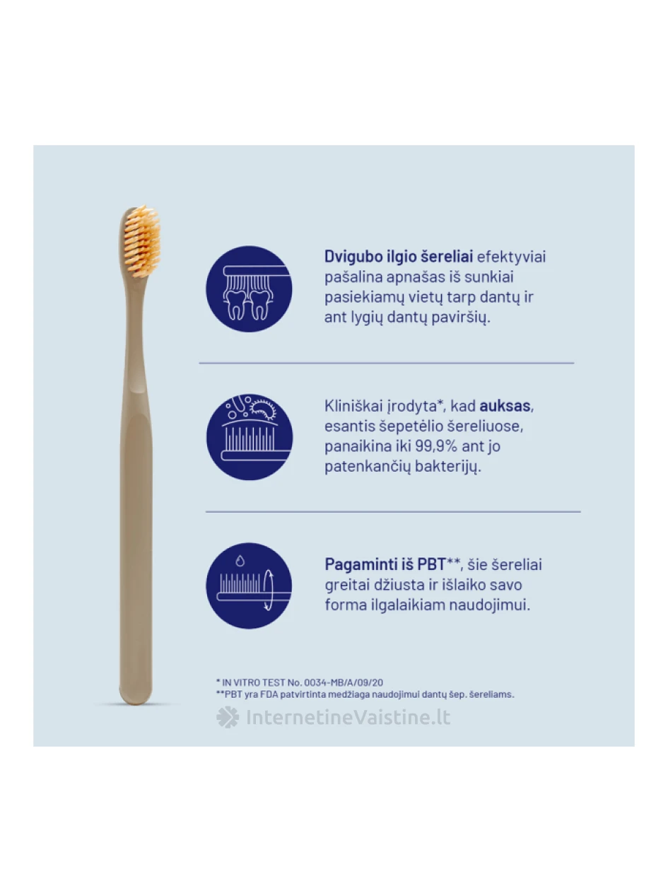 ROYAL DENTA dantų šepetėlių rinkinys GOLD SOFT MODERN, 4 vnt. | internetinevaistine.lt