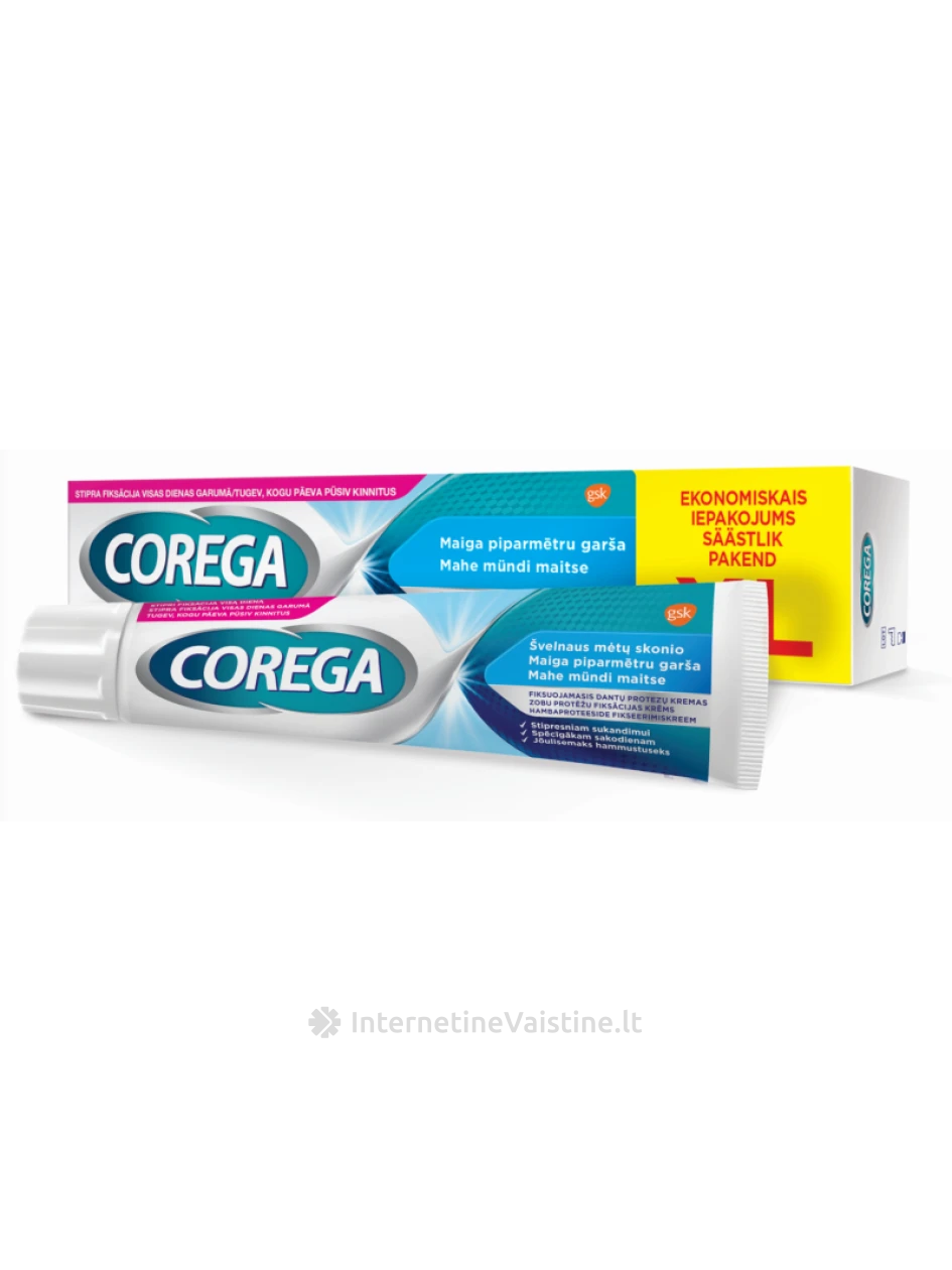 COREGA EXTRA STRONG KREMAS FIKSUOJ. 70G | internetinevaistine.lt
