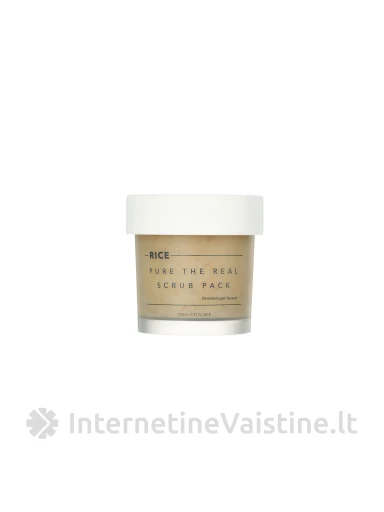 THANK YOU FARMER Rice Pure The Real Scrub Pack šveitiklis, 100 ml | internetinevaistine.lt