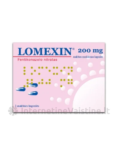 LOMEXIN 200mg ovulės N3 (L.I.) | internetinevaistine.lt