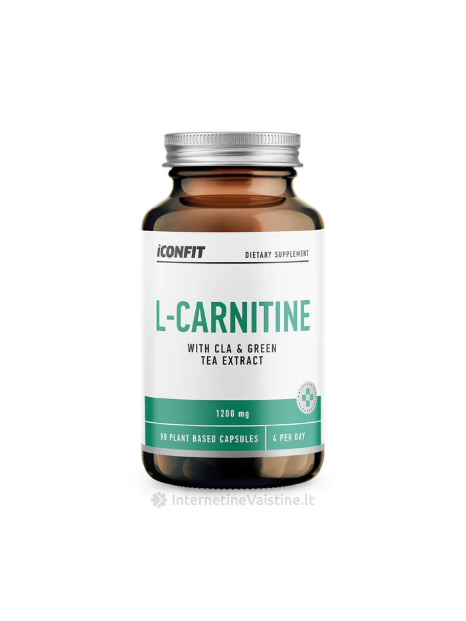 ICONFIT L-Carnitine kaps. N90, 90 vnt. | internetinevaistine.lt