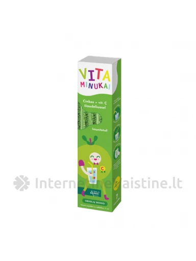 Acorus Balance VITAMINUKAI Vitaminas C + cinkas, obuolių sk. 5.2g N7 | internetinevaistine.lt