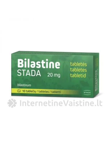 BILASTINE STADA 20mg tab. N10 | internetinevaistine.lt
