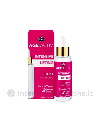 MATT Intensive Lifting serumas veidui ir dekolte, 30 ml, 30 ml | internetinevaistine.lt