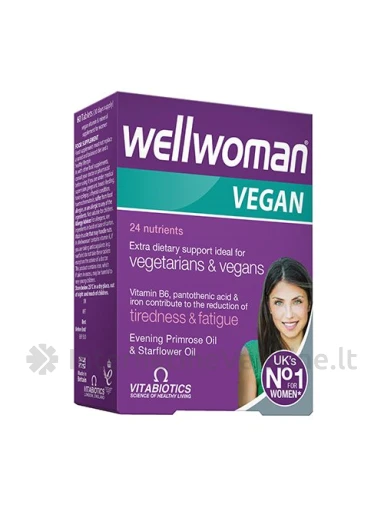WELLWOMAN Vegan tab. N60, 60 vnt. | internetinevaistine.lt