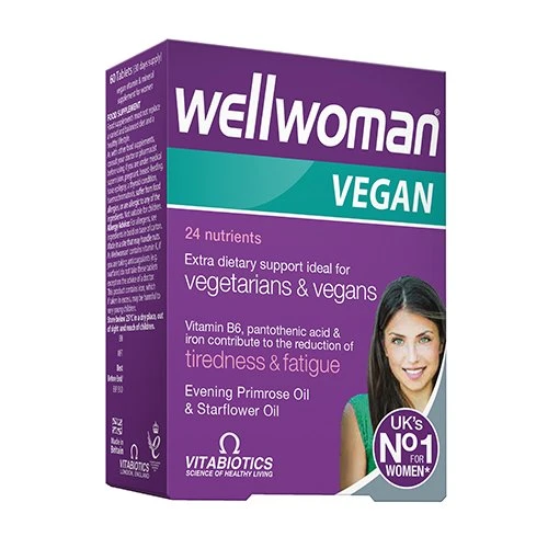 WELLWOMAN Vegan tab. N60, 60 vnt.