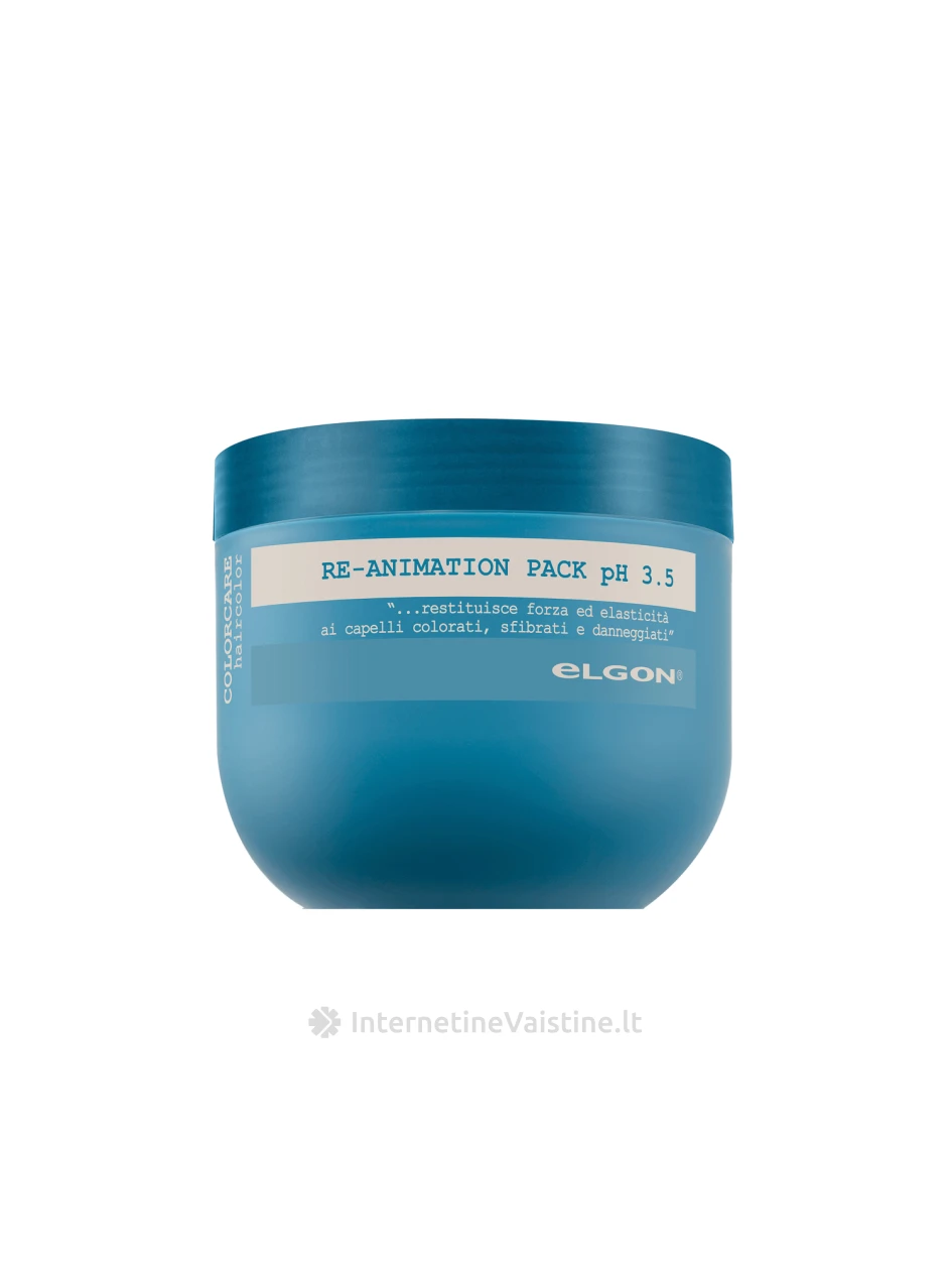 ELGON COLORCARE kaukė dažytiems plaukams RE-ANIMATION PACK MASK pH 3.5, 300 ml, Vnt | internetinevaistine.lt
