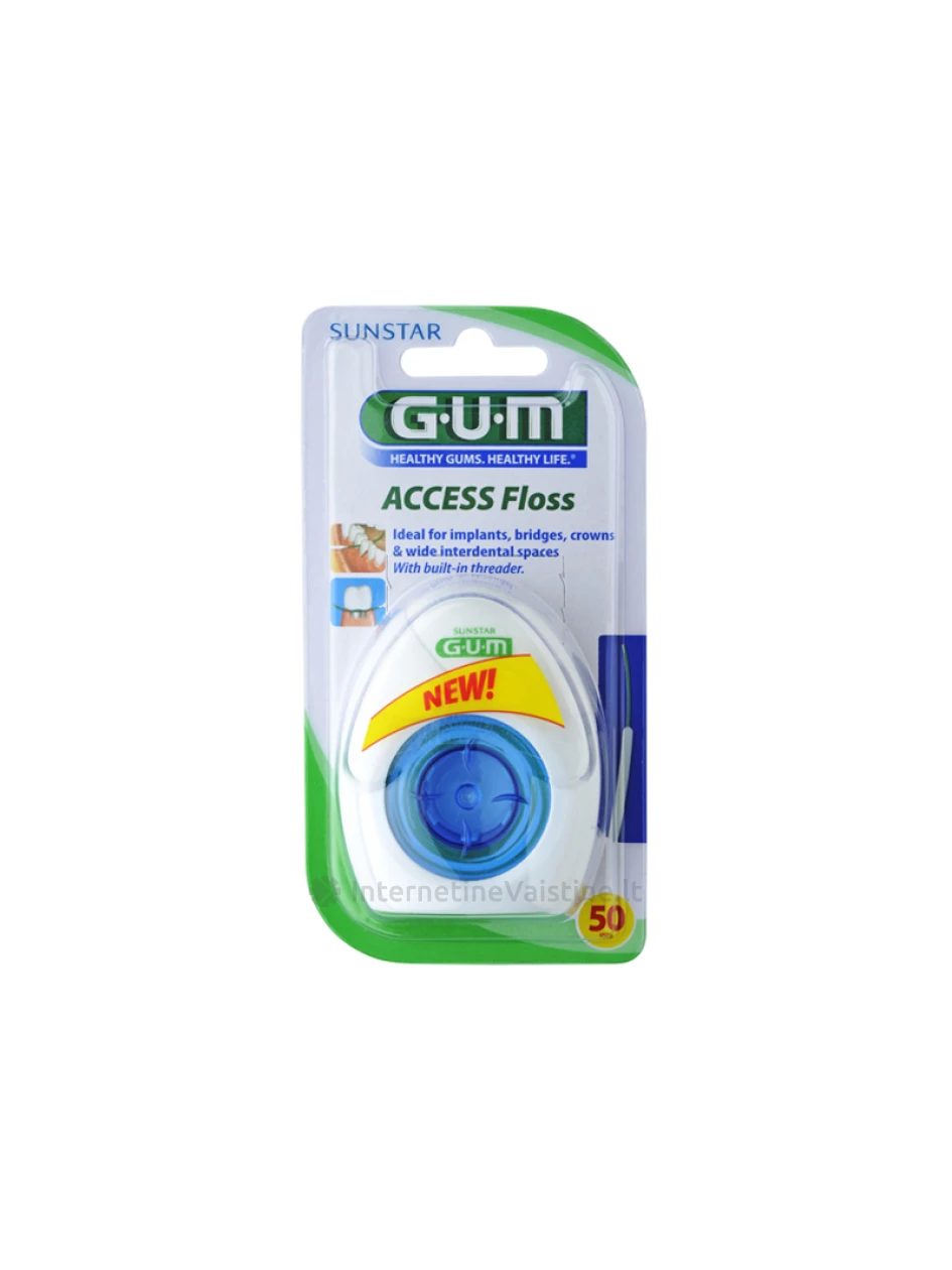 G.U.M.® (3200) Access siūlas N50 (spec.nešiojantiems implantus) | internetinevaistine.lt