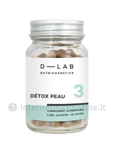 D-LAB Nutricosmetics – Maisto papildas odos Detoksikacija “Détox Peau”, N1 | internetinevaistine.lt