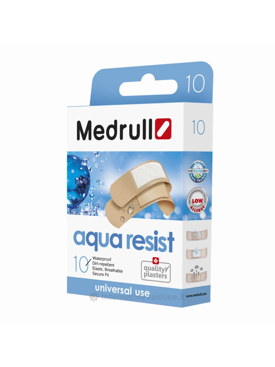 Pleistras (neperšlampamas) Aqua Resist 10 vnt. Medrull | internetinevaistine.lt