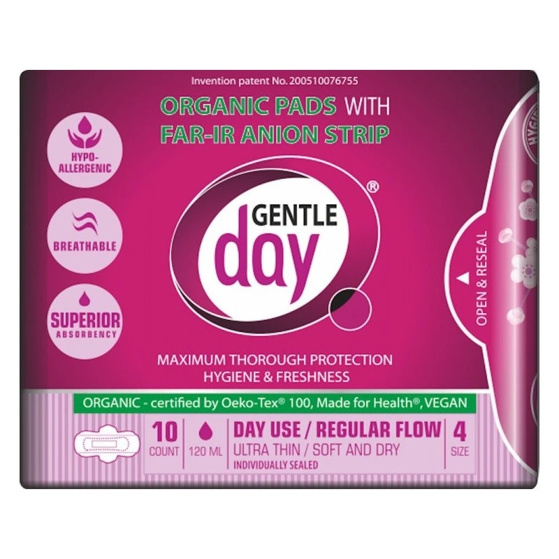 GENTLE DAY dieniniai higieniniai paketai FAR IR ANION, 10 vnt.