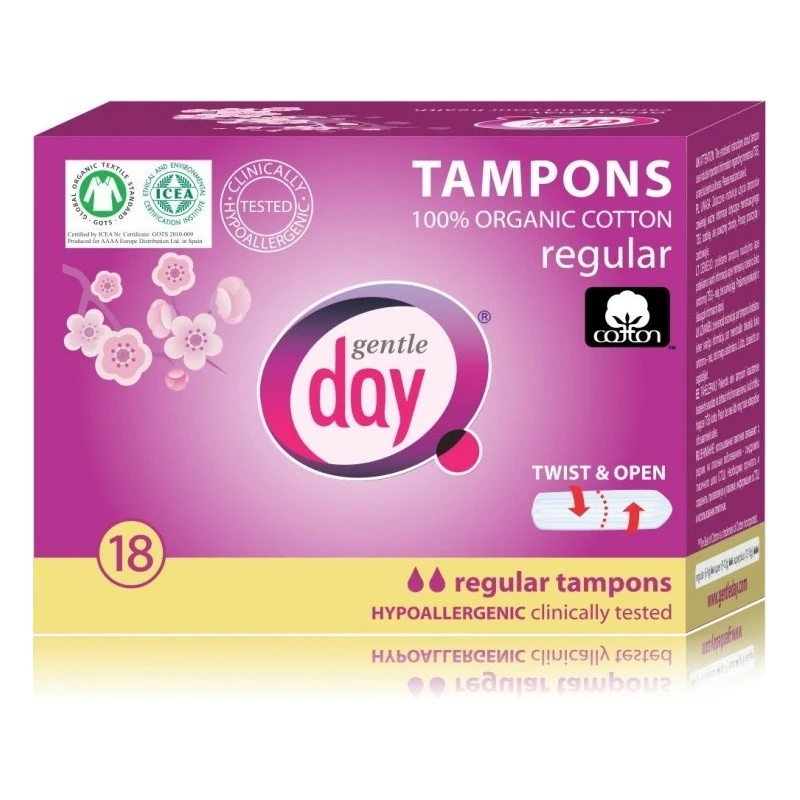 GENTLE DAY tamponai REGULAR, 18 vnt.
