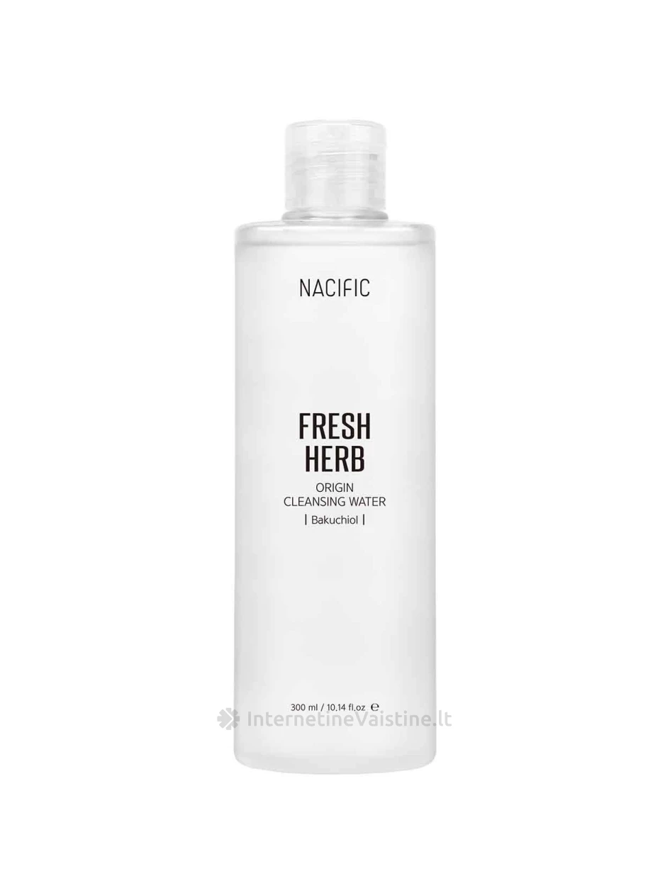 NACIFIC Fresh Herb Origin Cleansing Water Bakuchiol micelinis vanduo, 300 ml, Vnt | internetinevaistine.lt