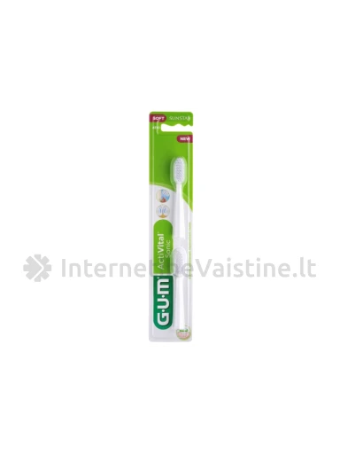 G.U.M.® (4110 balta) Sonic Daily šepetėlio pakeičiama galvutė N2, N1 | internetinevaistine.lt