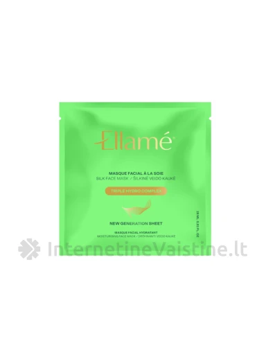 ELLAME Triple Hydro Complex drėkinanti kaukė veidui, 1vnt., Vnt | internetinevaistine.lt