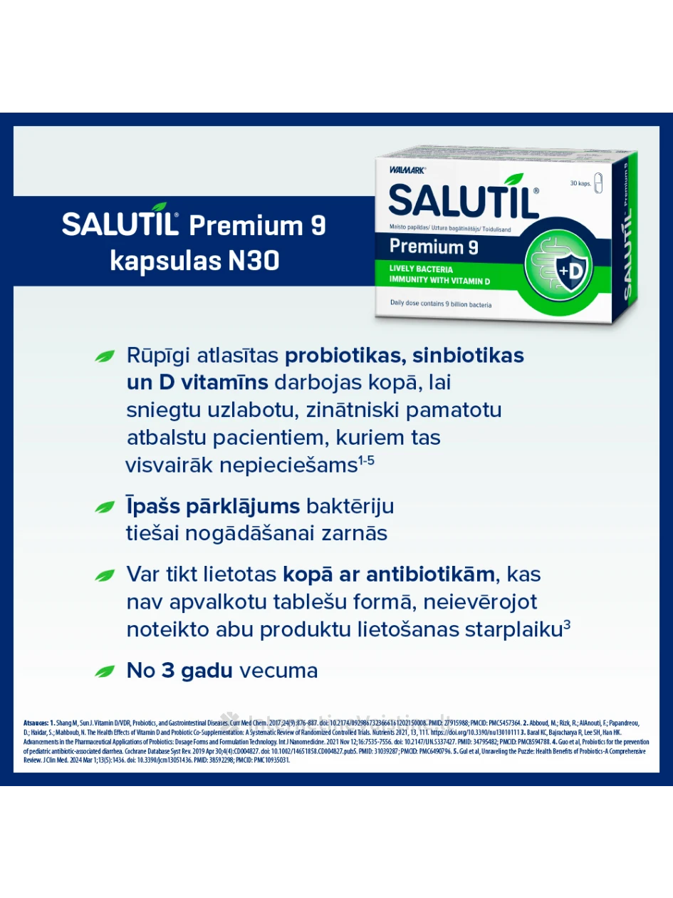 Salutil maisto papildas PREMIUM kaps. N30 | internetinevaistine.lt
