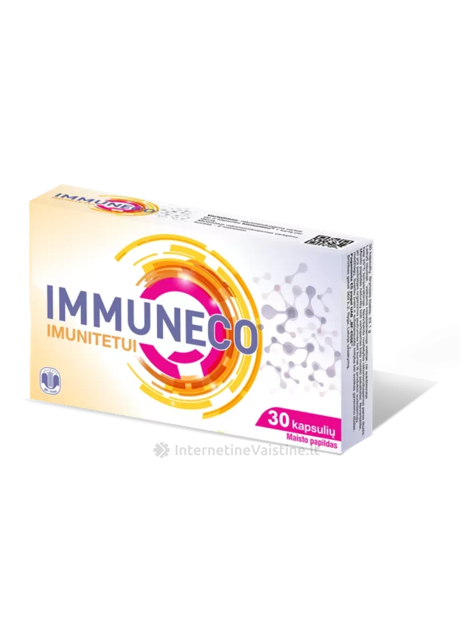 IMMUNECO imunitetui kaps. N30, 30 vnt. | internetinevaistine.lt