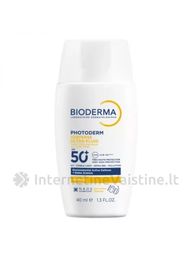 BIODERMA veido fluidas PHT XDEFENSE ULTRA, SPF50+, 40 ml | internetinevaistine.lt