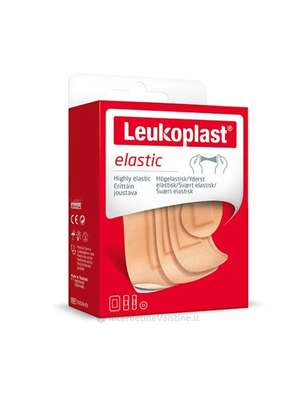 LEUKOPLAST ELASTIC, tamprus pleistras, 40 vnt. | internetinevaistine.lt