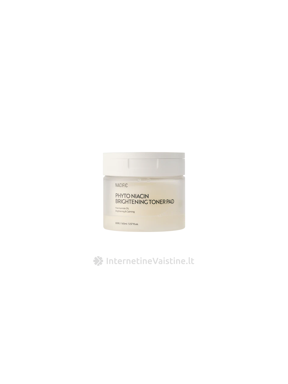 NACIFIC Phyto Niacin Brightening Toner Pad padeliai, 165 ml (80 vnt.) | internetinevaistine.lt