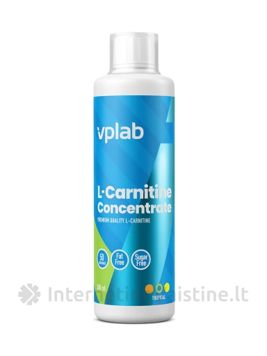 VPLab L-Carnitine conc. Tropical Fruit, 500 ml | internetinevaistine.lt