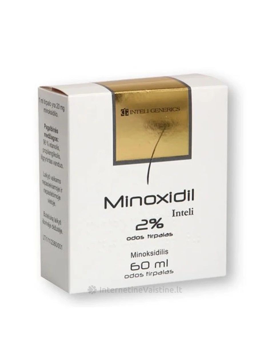 MINOXIDIL INTELI 20MG/ML ODOS TIRP. 60ML, Vnt | internetinevaistine.lt