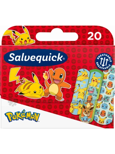 SALVEQUICK pleistrai vaikams Pokemon N20 | internetinevaistine.lt