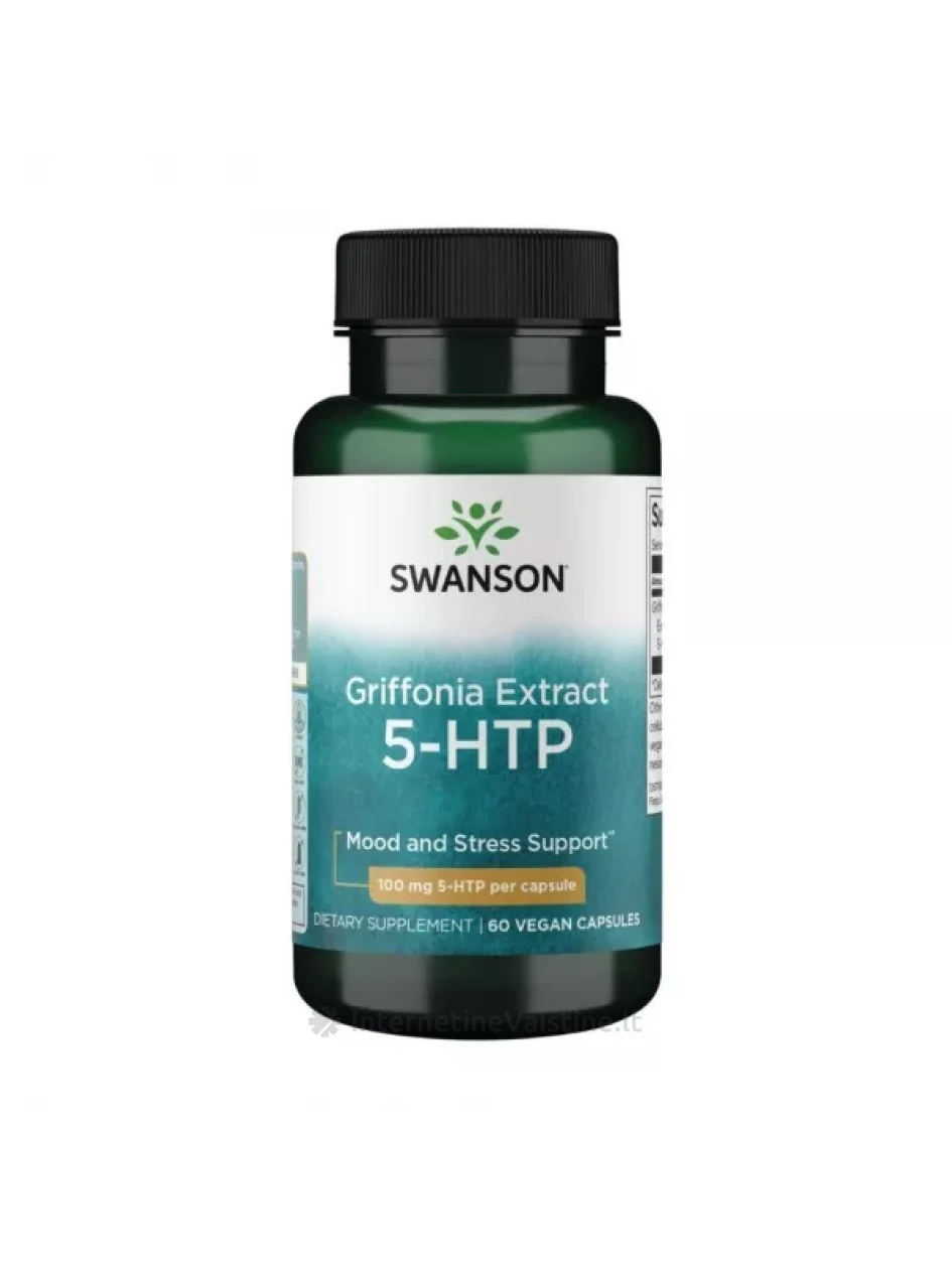SWANSON maisto papildas 5-HTP 500 mg, 60 kaps | internetinevaistine.lt