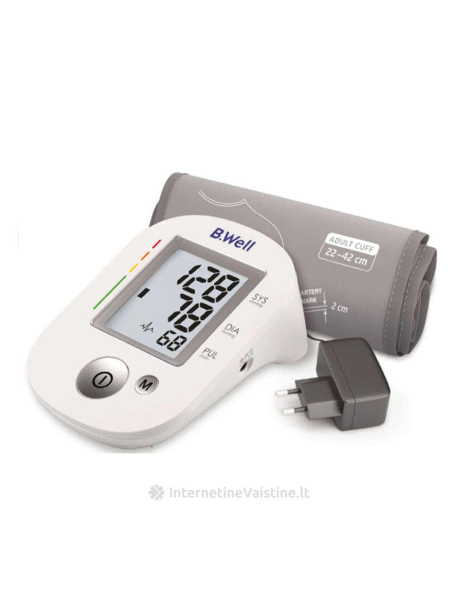 B.WELL PRO-35 AUTOMATINIS KRAUJOSPŪDŽIO MATUOKLIS SU ADAPTERIU, N1 | internetinevaistine.lt