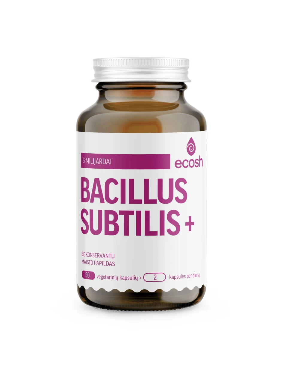 ECOSH Bacillus Subtilis Plius, 90 kapsulių | internetinevaistine.lt
