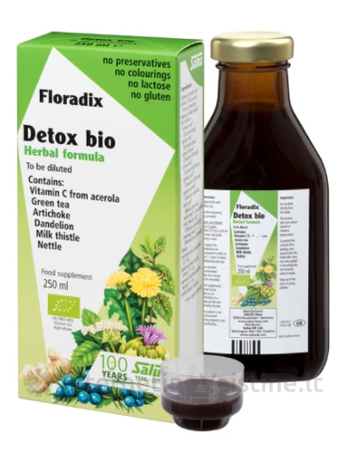 Floradix DETOX BIO, 250ml | internetinevaistine.lt