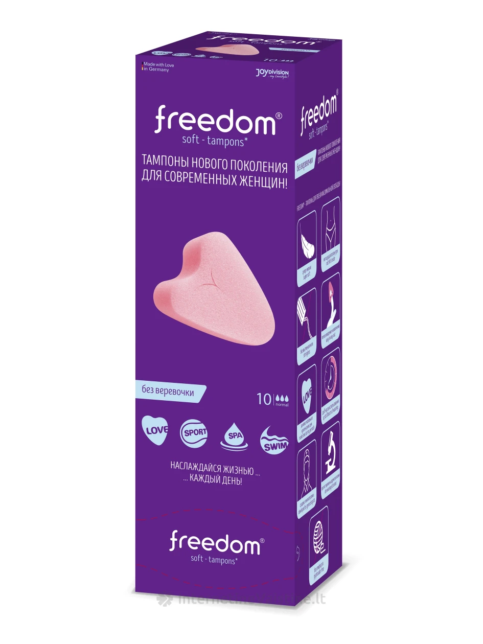 FREEDOM tamponai NORMAL, N10 | internetinevaistine.lt