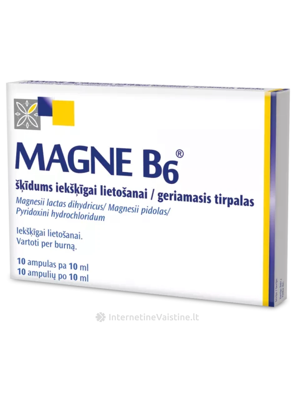 MAGNE B6 geriamasis tirpalas 10 ml N10 | internetinevaistine.lt