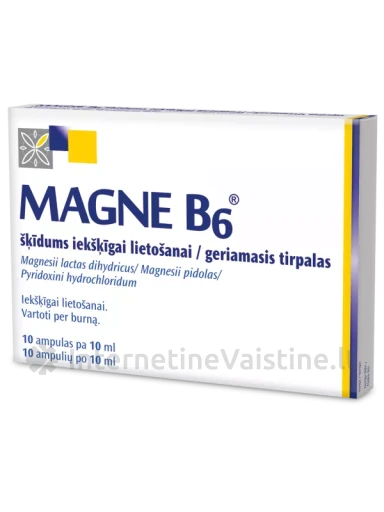 MAGNE B6 geriamasis tirpalas 10 ml N10 | internetinevaistine.lt