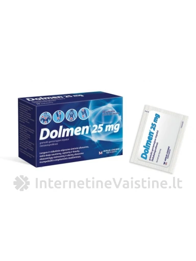 DOLMEN 25MG GRAN. GERIAM. TIRP. N10 | internetinevaistine.lt