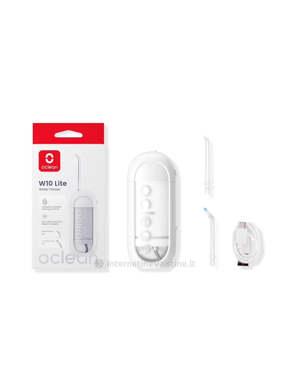 Burnos irigatorius OCLEAN W10 Lite White N1, Vnt | internetinevaistine.lt