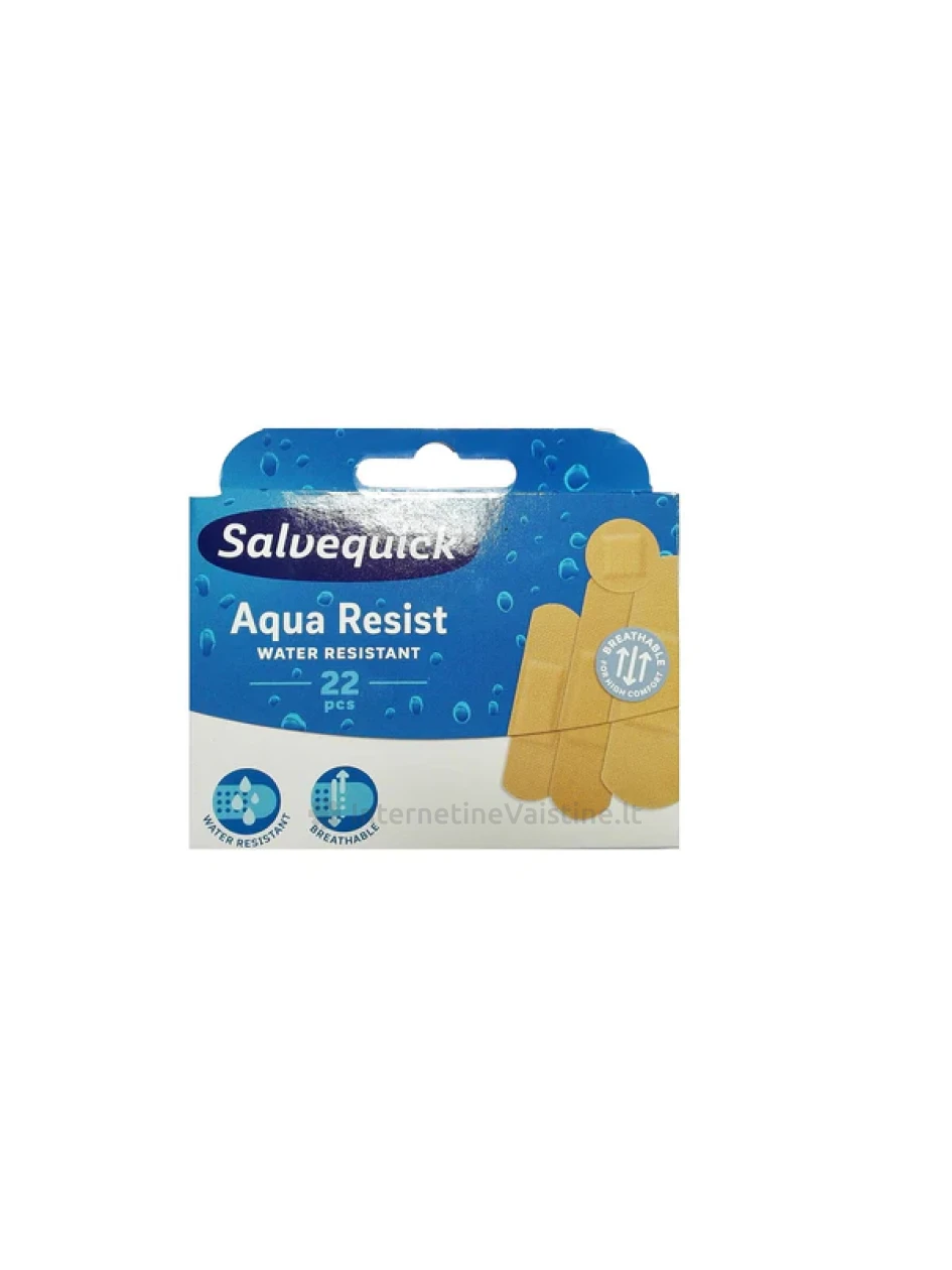 SALVEQUICK Pleistras Aqua Resist Mix N22 | internetinevaistine.lt