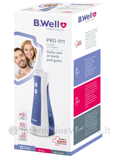 B. WELL burnos irigatorius PRO-911, N1, Vnt | internetinevaistine.lt