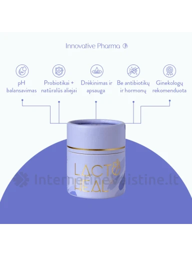 LACTOHEAL makšties ovulės, 7 vnt. | internetinevaistine.lt